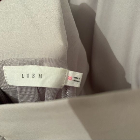 Lush Purple Ruched Wrap Maxi Dress XS‎ - Picture 6 of 8